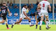 20 August 2016; Charles Piutau of Ulster makes a break against Exeter Chiefs during a pre-season friendly match at Sandy Park, Exeter. Photo by John Dickson/Sportsfile