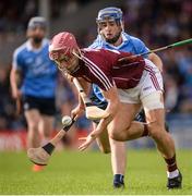 20 August 2016; Declan Cronin of Galway in action against Seán Treacy of Dublin during the Bord Gáis Energy GAA Hurling U21 Championship Semi-Final game between Dublin v Galway at Semple Stadium in Thurles, Co Tipperary. Photo by Piaras Ó Mídheach/Sportsfile