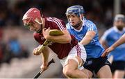 20 August 2016; Declan Cronin of Galway in action against Seán Treacy of Dublin during the Bord Gáis Energy GAA Hurling U21 Championship Semi-Final game between Dublin v Galway at Semple Stadium in Thurles, Co Tipperary. Photo by Piaras Ó Mídheach/Sportsfile