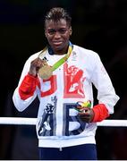 20 August 2016; Nicola Adams of Great Britain after winning goal during the Women's Flyweight Final bout in the Riocentro Pavillion 6 Arena during the 2016 Rio Summer Olympic Games in Rio de Janeiro, Brazil. Photo by Stephen McCarthy/Sportsfile