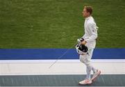 20 August 2016; Arthur Lanigan O'Keeffe of Ireland prepares to compete in the fencing bonus round of the Men's Modern Pentathlon at the Youth Arena in Deodora during the 2016 Rio Summer Olympic Games in Rio de Janeiro, Brazil. Photo by Brendan Moran/Sportsfile