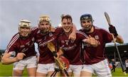 20 August 2016; Galway players, from left, Darragh Dolan, Conor Jennings, Declan Cronin and Seán Loftus celebrate after the Bord Gáis Energy GAA Hurling U21 Championship Semi-Final game between Dublin v Galway at Semple Stadium in Thurles, Co Tipperary. Photo by Piaras Ó Mídheach/Sportsfile