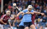 20 August 2016; Eoghan Conroy of Dublin in action against Fintan Burke of Galway, supported by team-mate Conor Jennings, left, during the Bord Gáis Energy GAA Hurling U21 Championship Semi-Final game between Dublin v Galway at Semple Stadium in Thurles, Co Tipperary. Photo by Piaras Ó Mídheach/Sportsfile