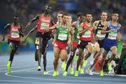 20 August 2016; Runners justle for position on the final lap of the Men's 1500m final in the Olympic Stadium during the 2016 Rio Summer Olympic Games in Rio de Janeiro, Brazil. Photo by Ramsey Cardy/Sportsfile