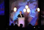 13 November 2010; MC Daithi O Se speaking during the O'Neills TG4 Ladies Football All-Star Awards 2010, Citywest Hotel, Saggart, Co. Dublin. Picture credit: Alan Place / SPORTSFILE