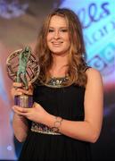 13 November 2010; Sarah McCaffrey, Dublin, who was presented with the Leinster Young Player of the Year award at the O'Neills TG4 Ladies Football All-Star Awards 2010, Citywest Hotel, Saggart, Co. Dublin. Picture credit: Brendan Moran / SPORTSFILE