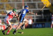 14 November 2010; Ray Ryan, Sarsfields, in action against David Greene, De La Salle. AIB GAA Hurling Munster Club Senior Championship Semi-Final, Sarsfields v De La Salle, Pairc Ui Chaoimh, Cork. Picture credit: Alan Place / SPORTSFILE