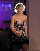 13 November 2010; Amy McGuinness, Dublin, makes her way to the stage to receive her All Star award at the O'Neills TG4 Ladies Football All-Star Awards 2010, Citywest Hotel, Saggart, Co. Dublin. Picture credit: Brendan Moran / SPORTSFILE