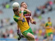 21 August 2016; Niall O'Donnell of Donegal in action against Seán Raftery of Galway during the Electric Ireland GAA Football All-Ireland Minor Championship Semi-Final game between Donegal and Galway at Croke Park in Dublin. Photo by Eóin Noonan/Sportsfile