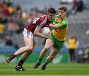 21 August 2016; Cein D'Arcy of Galway in action against JD Boyle of Donegal during the Electric Ireland GAA Football All-Ireland Minor Championship Semi-Final game between Donegal and Galway at Croke Park in Dublin. Photo by Ray McManus/Sportsfile