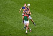 21 August 2016; Aidan O’Shea of Mayo in action against Ciarán McDonald and Brian Fox of Tipperary, behind, during the GAA Football All-Ireland Senior Championship Semi-Final game between Mayo and Tipperary at Croke Park in Dublin. Photo by Piaras Ó Mídheach/Sportsfile