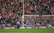 21 August 2016; Jason Doherty of Mayo celebrates after scoring his side's first goal during the GAA Football All-Ireland Senior Championship Semi-Final game between Tipperary and Mayo at Croke Park in Dublin. Photo by Ray McManus/Sportsfile