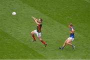 21 August 2016; Andy Moran of Mayo in action against Colm O’Shaughnessy of Tipperary during the GAA Football All-Ireland Senior Championship Semi-Final game between Mayo and Tipperary at Croke Park in Dublin. Photo by Piaras Ó Mídheach/Sportsfile