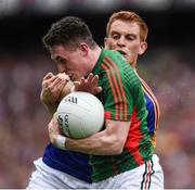 21 August 2016; Patrick Durcan of Mayo in action against George Hannigan of Tipperary during the GAA Football All-Ireland Senior Championship Semi-Final game between Tipperary and Mayo at Croke Park in Dublin. Photo by Ray McManus/Sportsfile