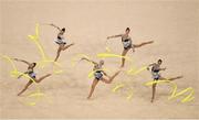 21 August 2016; The Italy team competing during the Rhythmic Gymnastics Group All-Around Final in the Rio Olympic Arena during the 2016 Rio Summer Olympic Games in Rio de Janeiro, Brazil. Photo by Ramsey Cardy/Sportsfile