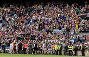 21 August 2016; Tipperary supporters in the Hogan Stand applaud their team as they leave the field after the GAA Football All-Ireland Senior Championship Semi-Final game between Tipperary and Mayo at Croke Park in Dublin. Photo by Ray McManus/Sportsfile