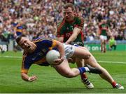 21 August 2016; Kevin O'Halloran of Tipperary in action against Colm Boyle of Mayo during the GAA Football All-Ireland Senior Championship Semi-Final game between Mayo and Tipperary at Croke Park in Dublin. Photo by David Maher/Sportsfile