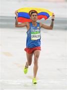 21 August 2016; Gerald Giraldo of Colombia competing in the Men's Marathon at Sambódromo, Maracanã, during the 2016 Rio Summer Olympic Games in Rio de Janeiro, Brazil. Photo by Brendan Moran/Sportsfile