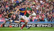 21 August 2016; Andy Moran of Mayo pounces on a quick free to shoot past the Tipperary full back Alan campbell only to have his shot saved during the GAA Football All-Ireland Senior Championship Semi-Final game between Tipperary and Mayo at Croke Park in Dublin. Photo by Ray McManus/Sportsfile