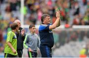 21 August 2016; Tipperary manager Liam Kearns acknowledges supporters after the GAA Football All-Ireland Senior Championship Semi-Final game between Mayo and Tipperary at Croke Park in Dublin. Photo by Eóin Noonan/Sportsfile