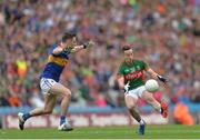 21 August 2016; Evan Regan of Mayo in action against Alan Campbell of Tipperary during the GAA Football All-Ireland Senior Championship Semi-Final game between Mayo and Tipperary at Croke Park in Dublin. Photo by Eóin Noonan/Sportsfile