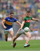 21 August 2016; Lee Keegan of Mayo in action against Philip Austin of Tipperary during the GAA Football All-Ireland Senior Championship Semi-Final game between Mayo and Tipperary at Croke Park in Dublin. Photo by Eóin Noonan/Sportsfile