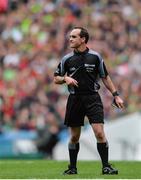 21 August 2016; Referee David Coldrick during the GAA Football All-Ireland Senior Championship Semi-Final game between Mayo and Tipperary at Croke Park in Dublin. Photo by Eóin Noonan/Sportsfile