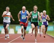 21 August 2016; Robert Bigger, 263, of Derry City Track Club, competing in the 55+ Mens 800m during the GloHealth National Master Track & Field Championship 2016 at Tullamore Harriers Stadium in Tullamore, Co Offaly. Photo by Sam Barnes/Sportsfile