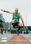 21 August 2016; Andrew Young of Templemore AC, Co Tipperary, competing in the 50+ Mens High Jump event during the GloHealth National Master Track & Field Championship 2016 at Tullamore Harriers Stadium in Tullamore, Co Offaly. Photo by Sam Barnes/Sportsfile