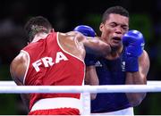 21 August 2016; Joe Joyce of Great Britain, right, in action against Tony Yoka of France during their Men's Boxing Super Heavyweight Final bout at Riocentro Pavillion 6 Arena during the 2016 Rio Summer Olympic Games in Rio de Janeiro, Brazil. Photo by Stephen McCarthy/Sportsfile