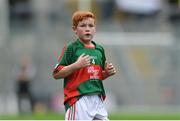 21 August 2016; Bryan O'Connor, St. Michael's and St. Patrick's N.S., Boyle, roscommon representing Mayo during the INTO Cumann na mBunscol GAA Respect Exhibition Go GamesGAA Football All-Ireland Senior Championship Semi-Final game between Tipperary and Mayo at Croke Park in Dublin. Photo by Eóin Noonan/Sportsfile