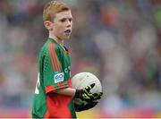 21 August 2016; Jamie Kennedy, St Johns N.S., Temple Street, Sligo representing Mayo during the INTO Cumann na mBunscol GAA Respect Exhibition Go GamesGAA Football All-Ireland Senior Championship Semi-Final game between Tipperary and Mayo at Croke Park in Dublin. Photo by Eóin Noonan/Sportsfile
