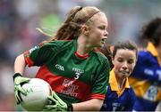 21 August 2016; Caoimhe Ní Chléirigh, Gaelscoil Mhic Amhlaigh, Galway, representing Mayo, during the INTO Cumann na mBunscol GAA Respect Exhibition Go GamesGAA Football All-Ireland Senior Championship Semi-Final game between Tipperary and Mayo at Croke Park in Dublin. Photo by David Maher/Sportsfile