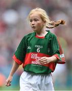 21 August 2016; Orleigha McGuinness, St Kieran's Belfast, Antrim, representing Mayo, during the INTO Cumann na mBunscol GAA Respect Exhibition Go GamesGAA Football All-Ireland Senior Championship Semi-Final game between Tipperary and Mayo at Croke Park in Dublin. Photo by David Maher/Sportsfile