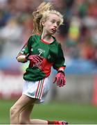 21 August 2016; Emma Crawley, St Brigid's Primary School, Newry, Down, representing Mayo during the INTO Cumann na mBunscol GAA Respect Exhibition Go GamesGAA Football All-Ireland Senior Championship Semi-Final game between Tipperary and Mayo at Croke Park in Dublin. Photo by David Maher/Sportsfile