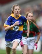 21 August 2016; Lauren MacGuire, Colehill NS, Colehill, Longford, representing Tipperary during the INTO Cumann na mBunscol GAA Respect Exhibition Go GamesGAA Football All-Ireland Senior Championship Semi-Final game between Tipperary and Mayo at Croke Park in Dublin. Photo by David Maher/Sportsfile