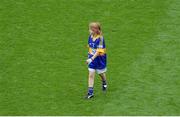 21 August 2016; Blaine Lynch, St Patrick's PS, Castlederg, Tyrone, representing Tipperary, during the INTO Cumann na mBunscol GAA Respect Exhibition Go Games during the GAA Football All-Ireland Senior Championship Semi-Final game between Mayo and Tipperary at Croke Park in Dublin. Photo by Piaras Ó Mídheach/Sportsfile
