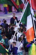 21 August 2016; Ireland flagbearer Gary O'Donovan during the closing ceremony of the 2016 Rio Summer Olympic Games at the Maracanã Stadium in Rio de Janeiro, Brazil. Photo by Ramsey Cardy/Sportsfile