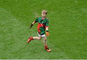 21 August 2016; Seán McDermott, Crubany NS, Cavan, representing Mayo, during the INTO Cumann na mBunscol GAA Respect Exhibition Go Games during the GAA Football All-Ireland Senior Championship Semi-Final game between Mayo and Tipperary at Croke Park in Dublin. Photo by Piaras Ó Mídheach/Sportsfile