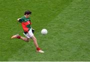 21 August 2016; Marc Hegarty, Carns NS, Grange, Sligo, representing Mayo, during the INTO Cumann na mBunscol GAA Respect Exhibition Go Games during the GAA Football All-Ireland Senior Championship Semi-Final game between Mayo and Tipperary at Croke Park in Dublin. Photo by Piaras Ó Mídheach/Sportsfile