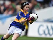 21 August 2016; Niamh Brown, Scoil Mhuire Glenties, Donegal, representing Tipperary during the INTO Cumann na mBunscol GAA Respect Exhibition Go GamesGAA Football All-Ireland Senior Championship Semi-Final game between Tipperary and Mayo at Croke Park in Dublin. Photo by David Maher/Sportsfile