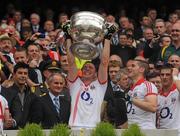 19 September 2010; Colm O'Neill, Cork, lifts the Sam Maguire. GAA Football All-Ireland Senior Championship Final, Down v Cork, Croke Park, Dublin. Picture credit: Dáire Brennan / SPORTSFILE