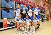 16 November 2010; The captains of the six competing clubs in this year’s Tesco All-Ireland Club Championship finals gathered in Naas in Tesco’s largest store in the country ahead of the finals. Pictured with John Prendergast, Head of Trade Planning and Local Marketing, Tesco Ireland are players, back row, from left, Aoife Loftus, Carnacon, Co. Mayo, Michelle Downes, West Clare Gaels, Co. Clare, and Claire O'Connell, St. Conleth's, Co. Laois. Front row, from left, Jenny Duffy, Inch Rovers, Co. Cork, Ciara Kilroy, Caltra Cuans, Co. Galway, and Emma Nugent, St. Enda's, Co. Tyrone. Tesco All-Ireland Ladies Football Club Championship Finals Captains Day, Tesco, Monread Road, Naas, Co. Kildare. Photo by Sportsfile