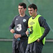 16 November 2010; Republic of Ireland's Keith Treacy, right, and Greg Cunningham during squad training ahead of their International Friendly against Norway, on Wednesday. Republic of Ireland Squad Training, Gannon Park, Malahide, Co. Dublin. Picture credit: David Maher / SPORTSFILE