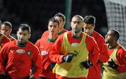 16 November 2010; Morocco's Marouane Chamakh, centre, during squad training ahead of their International Friendly against Northern Ireland on Wednesday. Morocco Squad Training, Culloden Estate and Spa, Belfast, Co. Antrim. Picture credit: Oliver McVeigh / SPORTSFILE