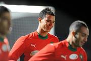 16 November 2010; Morocco's Marouane Chamakh during squad training ahead of their International Friendly against Northern Ireland on Wednesday. Morocco Squad Training, Culloden Estate and Spa, Belfast, Co. Antrim. Picture credit: Oliver McVeigh / SPORTSFILE