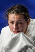 15 August 2016; Katie Taylor of Ireland after her defeat to Mira Potkonen of Finland in their Lightweight quarter-final bout in the Riocentro Pavillion 6 Arena, Barra da Tijuca, during the 2016 Rio Summer Olympic Games in Rio de Janeiro, Brazil. Photo by Ramsey Cardy/Sportsfile
