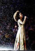 21 August 2016; Mariene De Castro performs during the closing ceremony of the 2016 Rio Summer Olympic Games at the Maracanã Stadium in Rio de Janeiro, Brazil. Photo by Ramsey Cardy/Sportsfile