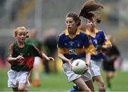21 August 2016; Lauren MacGuire, Colehill NS, Colehill, Longford, representing Tipperary, during the INTO Cumann na mBunscol GAA Respect Exhibition Go GamesGAA Football All-Ireland Senior Championship Semi-Final game between Tipperary and Mayo at Croke Park in Dublin. Photo by David Maher/Sportsfile