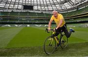 22 August 2016; Pieta 100 Cycle Ambassador and RTÉ rugby analyst Brent Pope today at the launch of the Pieta 100 cycle at the Aviva Stadium in Dublin. The cycle, which is in its 2nd year, is supported by Aviva and has extended to 10 venues for 2016. The cycle will take place on the 25th September at venues across the country and includes both a 100km and a 50km route. For more information log on to www.pieta100cycle.com #Pieta100 Photo by Piaras Ó Mídheach/Sportsfile